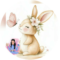 Тема '' Зайче с цвете''