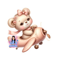 Тема '' Мече пилот (розово)''