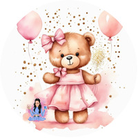 Тема ''Мече с розови балони''