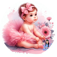 Тема ''Бебе с розова панделка''