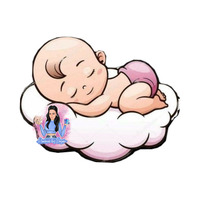 Тема ''Бебе в розово на облак ''