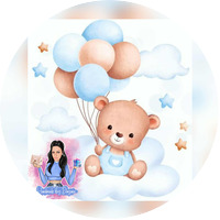 Тема ''Мече на облак с балони''