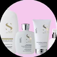 Серия с мултивитаминен комплекс за диамантен блясък Semi Di Lino Diamond