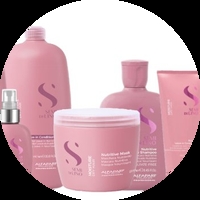 Подхранваща овлажняваща серия за суха коса Аlfaparf Milano Semi Di Lino Moisture Dry Hair