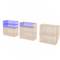 Прилавки из ЛДСП серии ЭКОНОМ