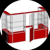 Витрины из алюминиевого профиля